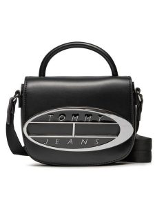 Tommy Jeans Torebka Tjw Origin Crossover AW0AW15811 Czarny. Czarne torebki klasyczne Tommy Jeans, bez wzorów, z jeansu, bez dodatków. Za 289,99 zł.