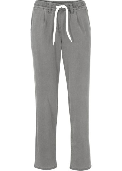 Dżinsy ocieplane z wygodnym paskiem. Niebieskie jeansy bonprix, bez wzorów, z jeansu. Za 149,99 zł.