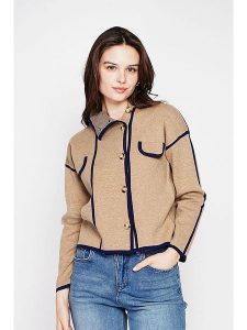 C& Jo Kardigan w kolorze karmelowym rozmiar: 34. Brązowe kardigany C& Jo. Za 143,99 zł.