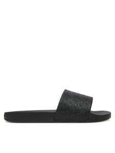 Calvin Klein Klapki Pool Slide Mono HW0HW02541 Czarny. Czarne klapki Calvin Klein, bez wzorów, z materiału, bez obcasa. Za 149,99 zł.