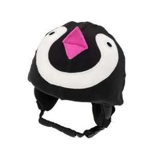 Czapka / nakładka na kask narciarski PINGWIN. Czarne czapki CASCO, bez wzorów, sportowe. Za 25,00 zł.