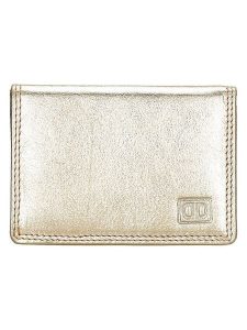 Beagles Skórzany portfel w kolorze złotym - 10 x 8 x 2 cm rozmiar: onesize. Żółte portfele Beagles, bez wzorów, z materiału. Za 39,99 zł.