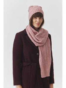 TATUUM Szal w kolorze jasnoróżowym - 188 x 25 cm rozmiar: onesize. Różowe szaliki Tatuum, bez wzorów, z materiału. Za 124,11 zł.