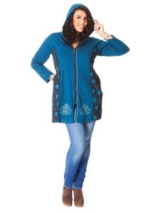Aller Simplement Bluza w kolorze niebieskim rozmiar: 42/44. Niebieskie bluzy Aller Simplement, bez wzorów, z bawełny, bez kaptura. Za 122,96 zł.