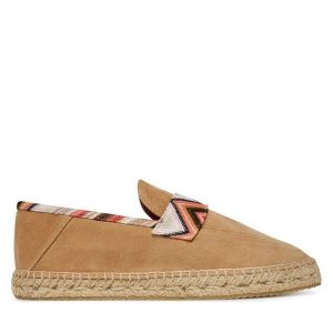 Espadryle M Missoni. Brązowe espadryle M Missoni, bez wzorów, bez obcasa. Za 1 349,00 zł.