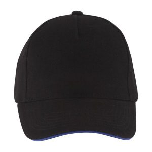 Czapka Z Daszkiem Z 5 Panelami Long Beach. Czarne czapki SOL'S, bez wzorów. Za 29,99 zł.