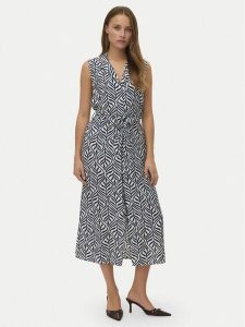 Vero Moda Sukienka koszulowa Josie 10341594 Granatowy Regular Fit. Niebieskie kombinezony Vero Moda, xl, bez wzorów, z wiskozy, bez kołnierzyka, bez ramiączek. Za 179,99 zł.