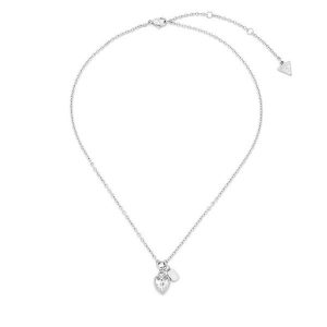 Naszyjnik Guess. Szare naszyjniki Guess, srebrne. Za 299,99 zł.