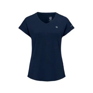 T-shirt damski Dare 2B Vigilant. Niebieskie t-shirty Dare 2b, bez wzorów, z materiału, bez kołnierzyka, bez ramiączek. Za 121,75 zł.