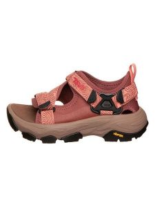 Teva Sandały trekkingowe "Grandview" w kolorze jasnoczerwonym rozmiar: 40. Czerwone sandały Teva, bez wzorów, z otwartym noskiem, bez obcasa, na płaskiej podeszwie, bez zapięcia. Za 433,95 zł.