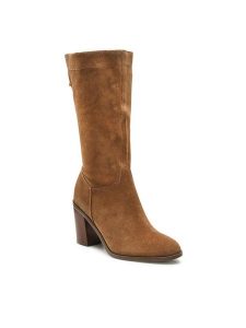 Lasocki Kozaki WYL2695-4Z Brązowy. Brązowe kozaki Lasocki, bez wzorów, ze skóry, bez obcasa, na słupku, bez zapięcia. Za 329,99 zł.