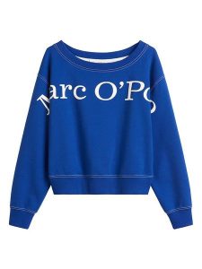 Marc O´Polo Bluza w kolorze niebiesko-białym rozmiar: M. Białe bluzy m, bez wzorów, z bawełny, bez kaptura. Za 289,88 zł.