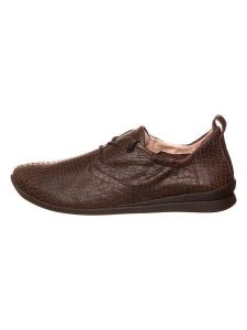 Think! Skórzane sneakersy w kolorze brązowym rozmiar: 41,5. Brązowe trampki Think, bez wzorów, bez zapięcia. Za 294,28 zł.