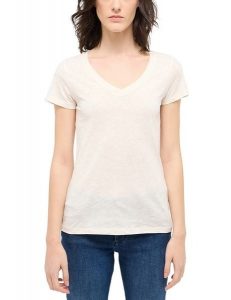 Damski T-Shirt Mustang Style Beverly Whisper White 1016139 2013. Białe t-shirty Mustang, xl, bez wzorów, bez kołnierzyka, bez ramiączek. Za 89,99 zł.