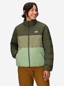 Marmot Kurtka pikowana "Ares" w kolorze oliwkowo-zielonym rozmiar: XL. Brązowe kurtki Marmot, xl, bez wzorów, bez kaptura. Za 594,39 zł.