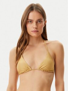 Guess Góra od bikini E4GJ18 KC632 Żółty. Żółte bikini Guess, z aplikacjami, z syntetyku. Za 159,99 zł.