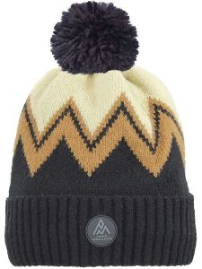 Peak Mountain Czapka "Mission" w kolorze beżowo-jasnobrązowo-czarnym rozmiar: onesize. Brązowe czapki Peak Mountain, bez wzorów, ze splotem. Za 60,99 zł.