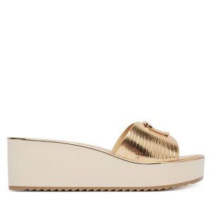 Klapki Aldo. Żółte klapki ALDO, bez wzorów, bez obcasa. Za 249,99 zł.