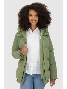 Alife and kickin Kurtka zimowa "LykkeAK" w kolorze khaki rozmiar: XL. Brązowe kurtki Alife and Kickin, na zimę, xl, bez wzorów, z puchu, bez kaptura. Za 340,99 zł.