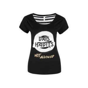 S.Oliver T-Shirt Damski Xs Czarny. T-shirty marki s.Oliver. W wyprzedaży za 70,00 zł.