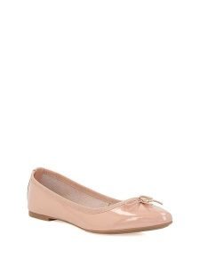 Kazar Skórzane baleriny w kolorze jasnoróżowym rozmiar: 39. Różowe balerinki Kazar, bez wzorów, z lakierowanej skóry, z okrągłym noskiem, bez obcasa, bez zapięcia. Za 73,93 zł.
