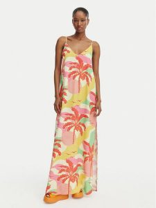 Maaji Sukienka letnia Debbie PT1904CLD500 Kolorowy Relaxed Fit. Sukienki Maaji, na lato, s, bez wzorów, z wiskozy, bez kołnierzyka, bez ramiączek. Za 549,99 zł.