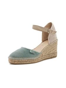 Natural world Czółenka w kolorze turkusowo-beżowym na koturnie rozmiar: 37. Brązowe czółenka Natural World, bez wzorów, bez obcasa, na koturnie, bez zapięcia. Za 165,99 zł.