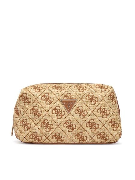 Guess Kosmetyczka PW7575 P6390 Brązowy. Brązowe torebki klasyczne Guess, z aplikacjami, z syntetyku, bez dodatków. Za 214,99 zł.
