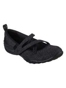 Skechers Baleriny w kolorze czarnym rozmiar: 39. Czarne balerinki Skechers, bez wzorów, bez obcasa, bez zapięcia. Za 234,45 zł.