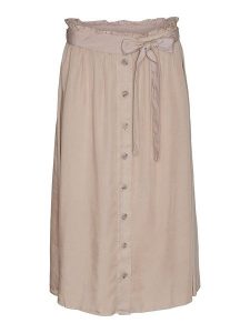 Vero Moda Spódnica w kolorze beżowym rozmiar: M. Brązowe spódnice Vero Moda, m, bez wzorów, z lyocellu, midi. Za 83,81 zł.