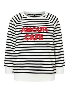 More & More Bluza w kolorze granatowo-białym rozmiar: 44. Białe bluzy More & More, z aplikacjami, bez kaptura. Za 118,28 zł.