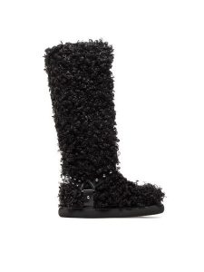 Rage Age Kozaki RA-08-06-000486 Czarny. Czarne kozaki Rage Age, bez wzorów, z materiału, bez obcasa, na płaskiej podeszwie, bez zapięcia. Za 539,99 zł.