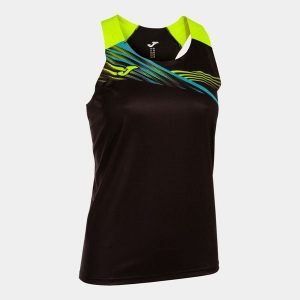 Joma Elite X damski top czarny/żółty fluo XL. Czarne topy JOMA, xl, bez wzorów, bez kołnierzyka, bez ramiączek. W wyprzedaży za 120,60 zł.