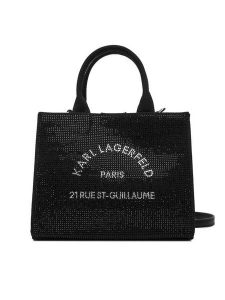 KARL LAGERFELD Torebka A4W50014 Czarny. Czarne torebki klasyczne KARL LAGERFELD, bez wzorów, ze skóry, bez dodatków. Za 439,99 zł.