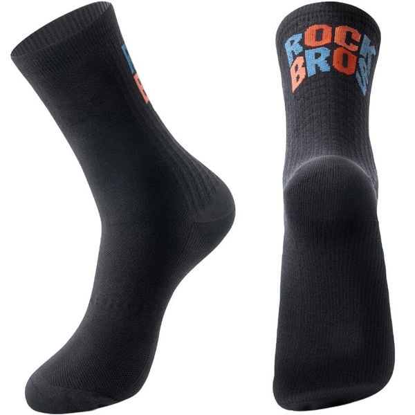 Skarpetki rowerowe kolarskie antybakteryjne Rockbros RB4900 unisex. Czarne skarpetki ROCKBROS, bez wzorów. Za 29,90 zł.