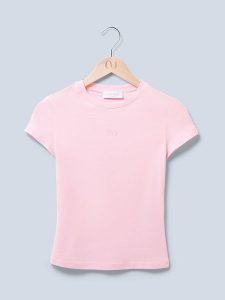 LeGer Koszulka w kolorze jasnoróżowym rozmiar: 34. Różowe bluzki LeGer, bez wzorów, bez kołnierzyka, bez ramiączek. Za 113,63 zł.