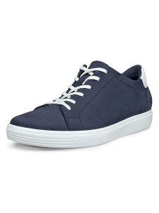 Ecco Skórzane sneakersy "Classic" w kolorze granatowo-białym rozmiar: 42. Białe trampki ecco, bez wzorów, bez zapięcia. Za 253,54 zł.