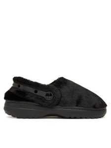 Crocs Kapcie Classic Unfurgettable Clog 211116 Czarny. Czarne kapcie Crocs, bez wzorów, z materiału. Za 219,99 zł.