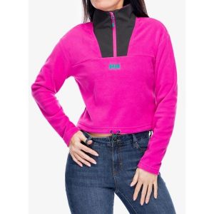 Bluza damska Helly Hansen Daybreaker Cropped Fleece. Czerwone bluzy Helly Hansen, xs, bez wzorów, bez kaptura. W wyprzedaży za 231,60 zł.