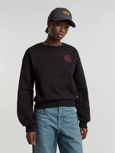 G-Star Bluza w kolorze czarnym rozmiar: XS. Czarne bluzy G-Star, xs, bez wzorów, z bawełny, bez kaptura. Za 148,96 zł.