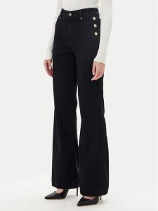 Guess Jeansy W5RA0P D4PZ1 Czarny Skinny Fit. Czarne jeansy Guess, z aplikacjami, z bawełny. Za 399,99 zł.
