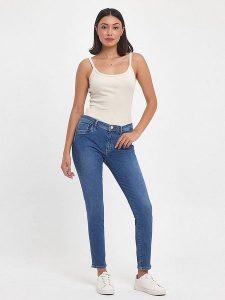 LTB Dżinsy "Jonna B" - Skinny fit - w kolorze niebieskim rozmiar: W25/L34. Niebieskie jeansy LTB, z aplikacjami. Za 87,81 zł.