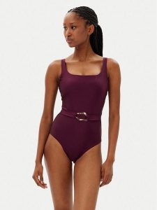 Hunkemöller Strój kąpielowy Costa 301262 Fioletowy. Fioletowe stroje jednoczęściowe Hunkemöller, bez wzorów, z syntetyku. Za 149,99 zł.