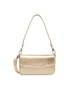 Nine West Torebka CEO-MISSISIPI-I-LDA8009 Złoty. Żółte torebki klasyczne Nine West, bez wzorów, z materiału, bez dodatków. Za 169,99 zł.