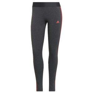 Legginsy treningowe damskie Adidas Loungewear Essentials 3-Stripes AeroReady. Czerwone legginsy ADIDAS, bez wzorów. Za 60,00 zł.