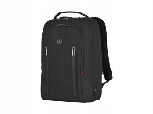 Plecak miejski z miejscem na laptopa CityTraveler. Czarne plecaki Wenger. Za 593,75 zł.