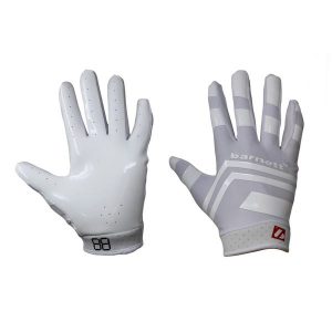 Rękawice do futbolu amerykańskiego Pro Receiver, RE, DB, RB, FRG-03. Białe rękawiczki BARNETT, bez wzorów. Za 139,00 zł.