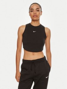 Nike Bluzka FB8279 Czarny Tight Fit. Czarne bluzki Nike, m, bez wzorów, z syntetyku, bez kołnierzyka, bez ramiączek. Za 129,99 zł.