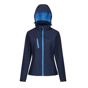 Softshell Z Kapturem Damski Venturer. Niebieskie kurtki Regatta, s, bez wzorów, z softshellu, z kapturem. Za 196,99 zł.