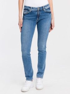 Cross Jeans Dżinsy - Slim fit - w kolorze niebieskim rozmiar: W29/L32. Niebieskie jeansy Cross Jeans, z aplikacjami, z jeansu. Za 148,96 zł.